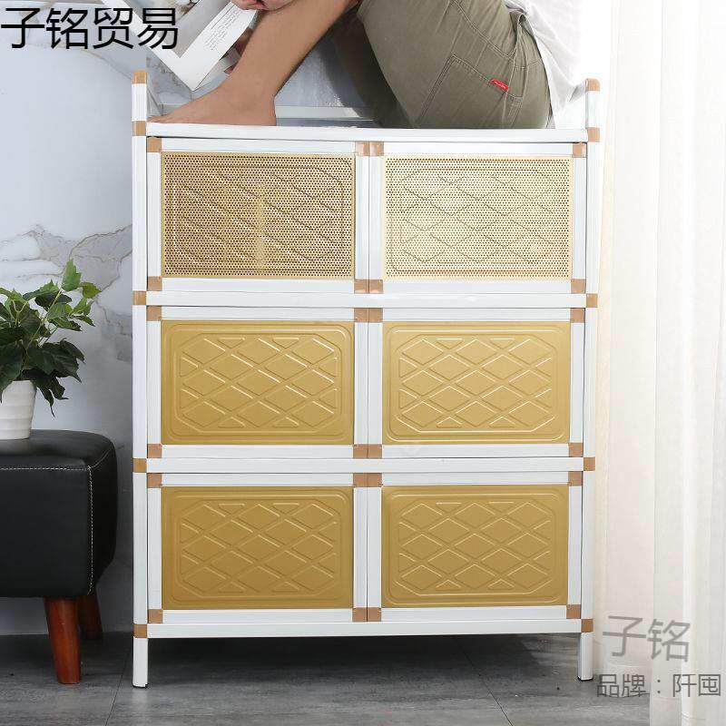 厨房物置架带不台钢碗柜家用橱柜简易多锈功UTV能储柜收纳柜箱灶子