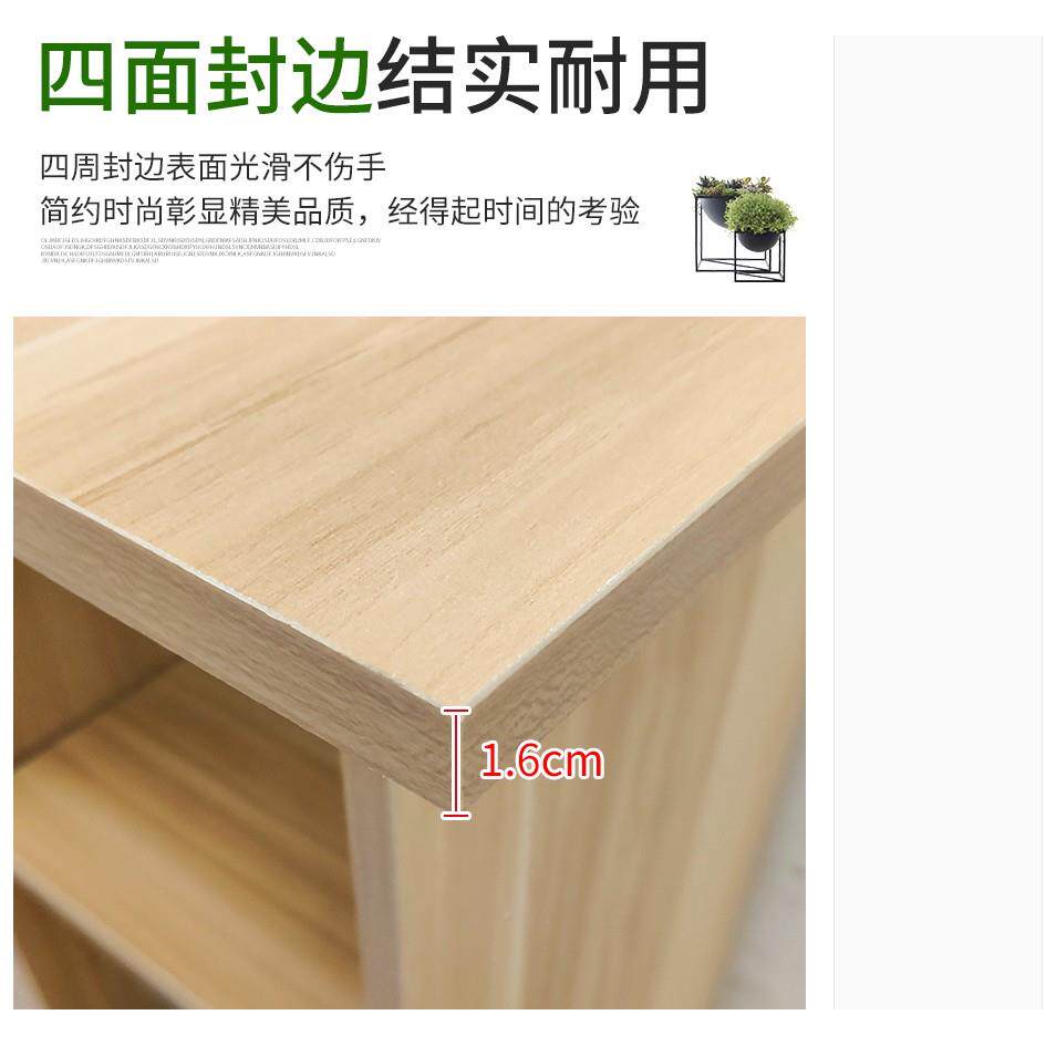 高W6层可调无品牌/节加简易A4格书柜厚储物柜收纳子柜书架木质小
