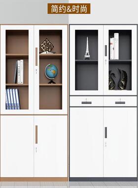 钢制XYS-114子办室铁皮凭柜公档案柜资料财务证带锁储物书柜办公