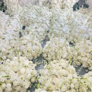 款新货源求婚场景置户外真酒店装116饰6写0*65c布m白色花球