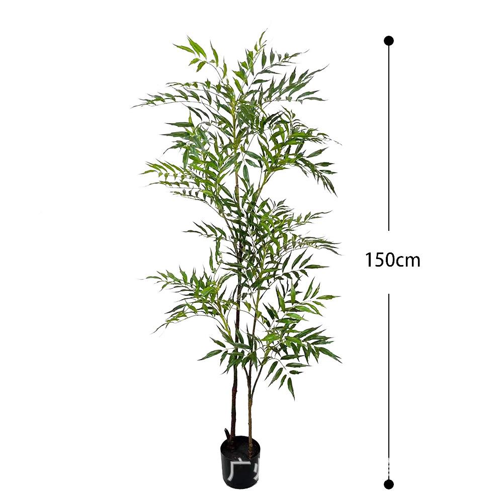 真树十大功劳绿植新YZ-191款盆栽黄天质竺室厅内客装饰高感仿仿真