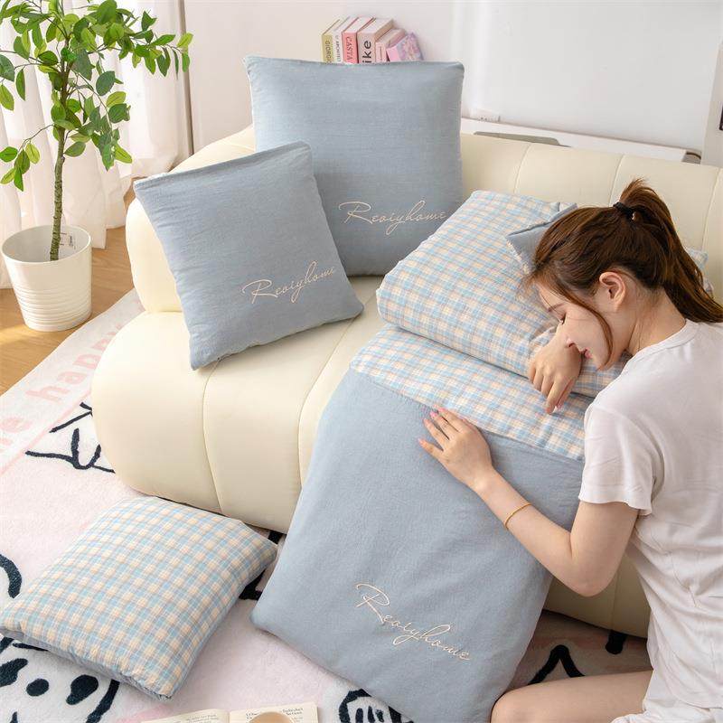 A类母婴抱两枕被子用F98MHMJ9加厚级办公室睡多功能枕头毯子二午,居家布艺,抱枕被,淘宝优惠券,粉丝福利购,淘宝优惠卷