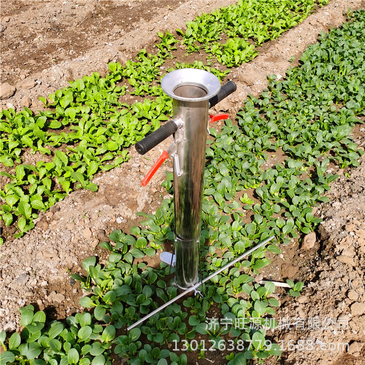 不锈钢手提地膜栽苗器