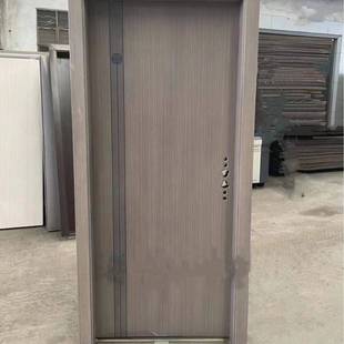 厂家直钢塑门喷塑门房间门进户门出租屋门钢制门锌钢门木纹转印门