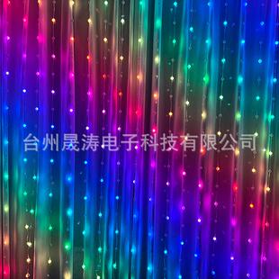 圣SHA诞彩灯窗灯声控彩字幕幻灯商场P广帘告灯氛围灯AP控制可自定