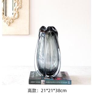 间现代轻奢摆布格花瓶摆件板装饰台面花小号花瓶插花器软样装设