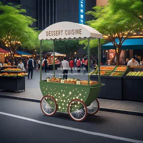 新款摆摊小推车摆地摊商用四轮组装加厚默认项