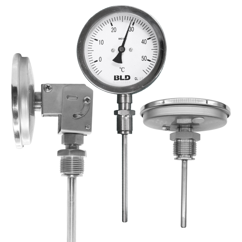BLD北京布莱迪工业不锈钢金属温度计万向WSSF81径向11轴向1
