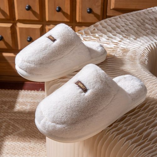 毛绒绒棉拖鞋女2025新款秋冬季室内家居厚绒保暖软底防滑棉拖男士