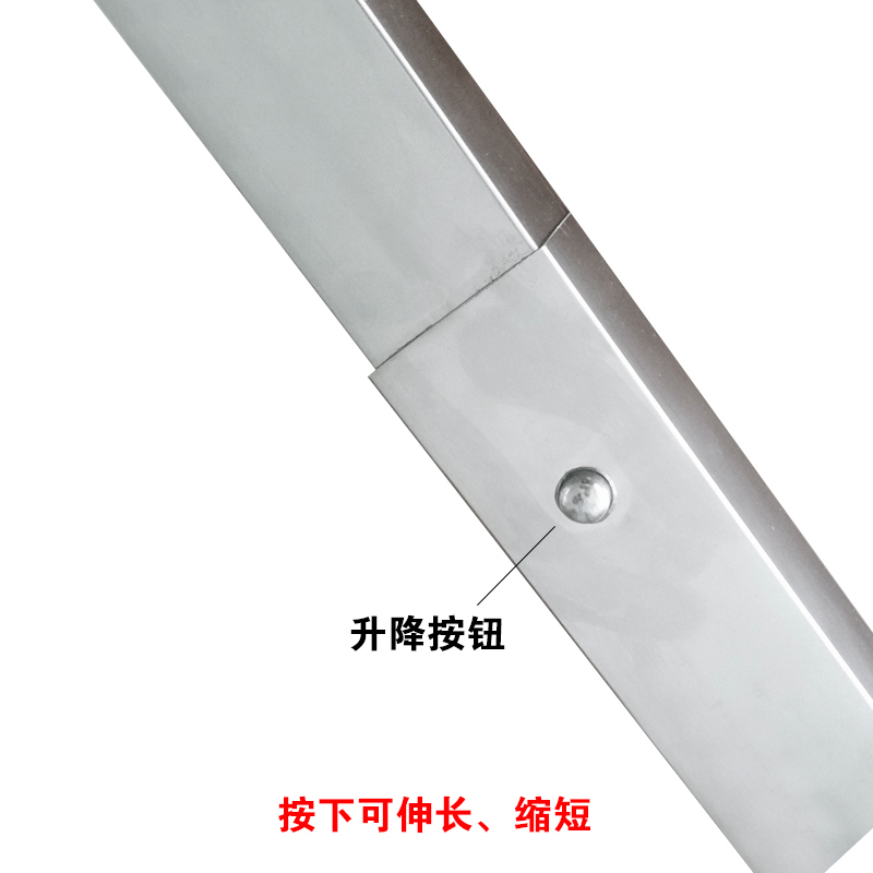 定制桌腿不锈钢可调升降折叠腿玻璃餐桌茶几书桌餐台桌伸缩家具脚