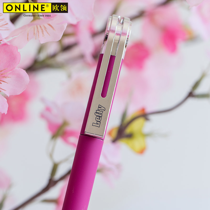 ONLINE/欧领德国原装铱金笔尖左手专用专业钢笔孩子练字左撇子书