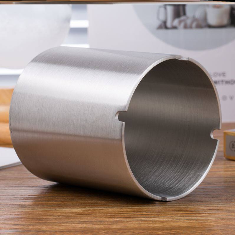 不锈钢灰缸加厚时尚烟防飞创意卫生间网咖细烟茶桌烟盅漏斗大号烟