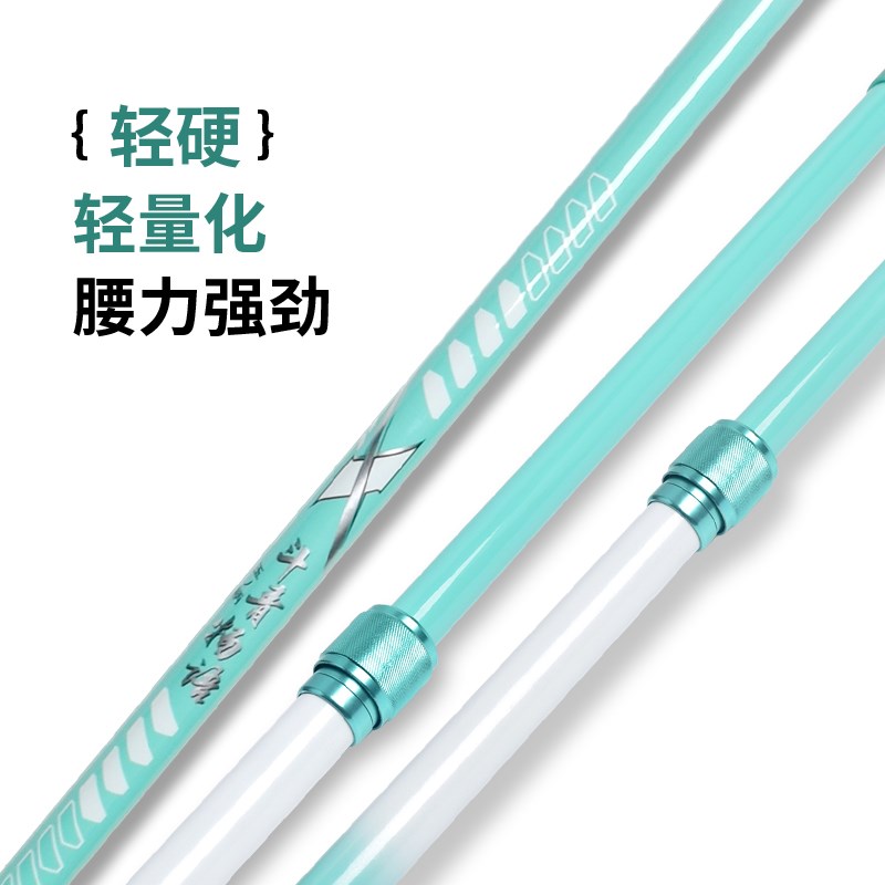 RYOBI利优比玉柄抄网竿碳素黑坑飞抄抄网竿轻硬抄网杆裸竿