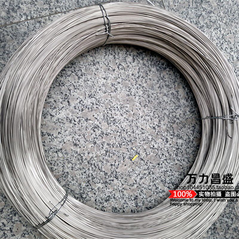 304不锈钢丝 钢丝 1/1.2/1.5mm盘装氢退光亮丝 细钢丝线 按公斤
