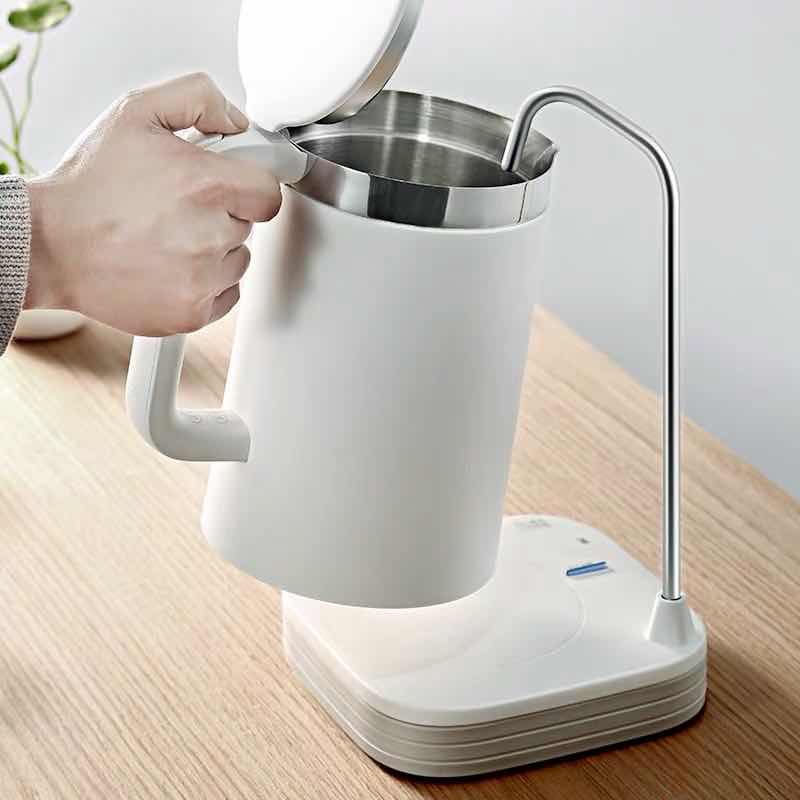 伙妹抽水器桌面式感应饮水器桶装水上水器托盘式电动饮水机水抽子