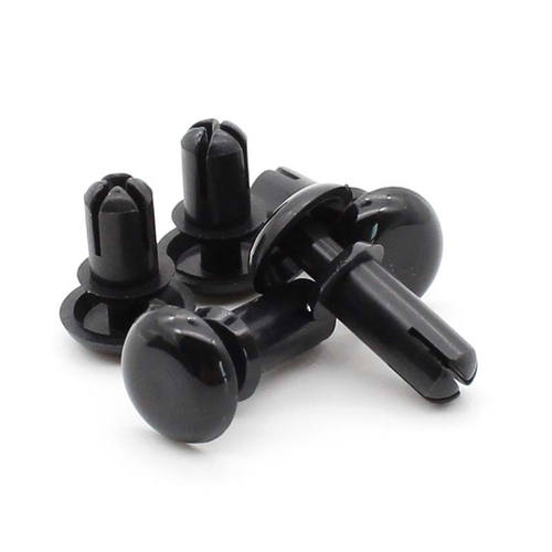 冰能尼龙铆钉塑料铆钉R形/型PC板铆钉塑胶子母铆钉R2R3R4R5R6黑色