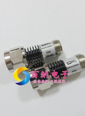 原装BW-N30W5+ DC-18GHz 30dB 5W 同轴固定衰减器 N BW-N10W5+(10