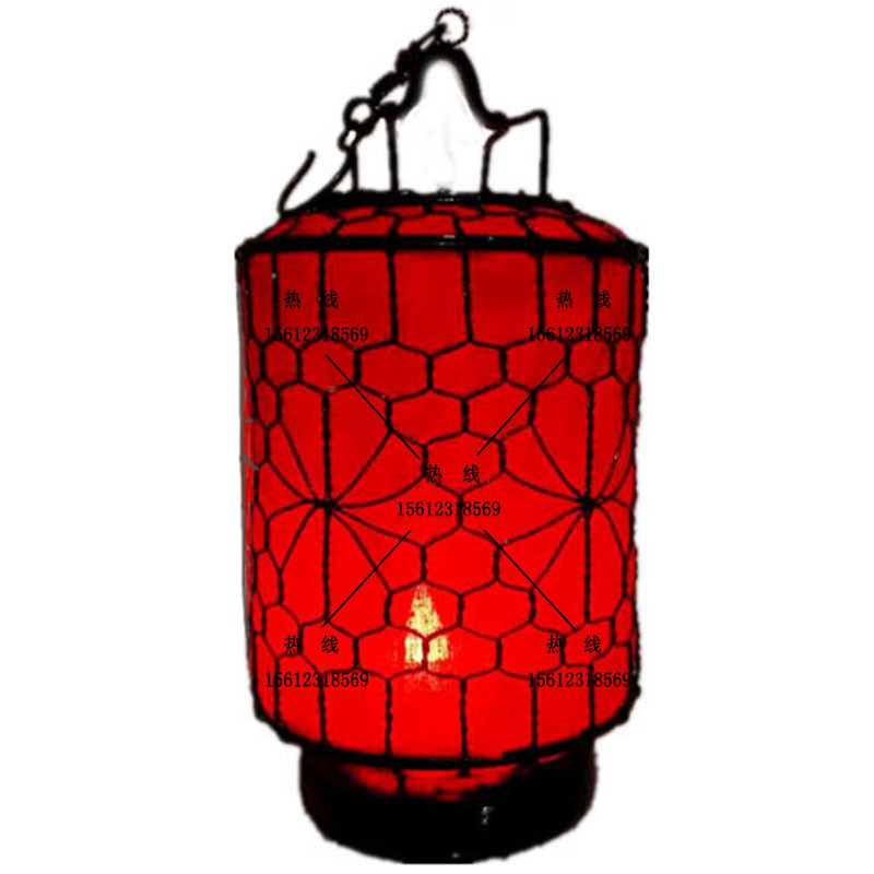 小红灯笼幼儿园春节结婚汉服道具照相馆场景布置儿童手提铁丝编织