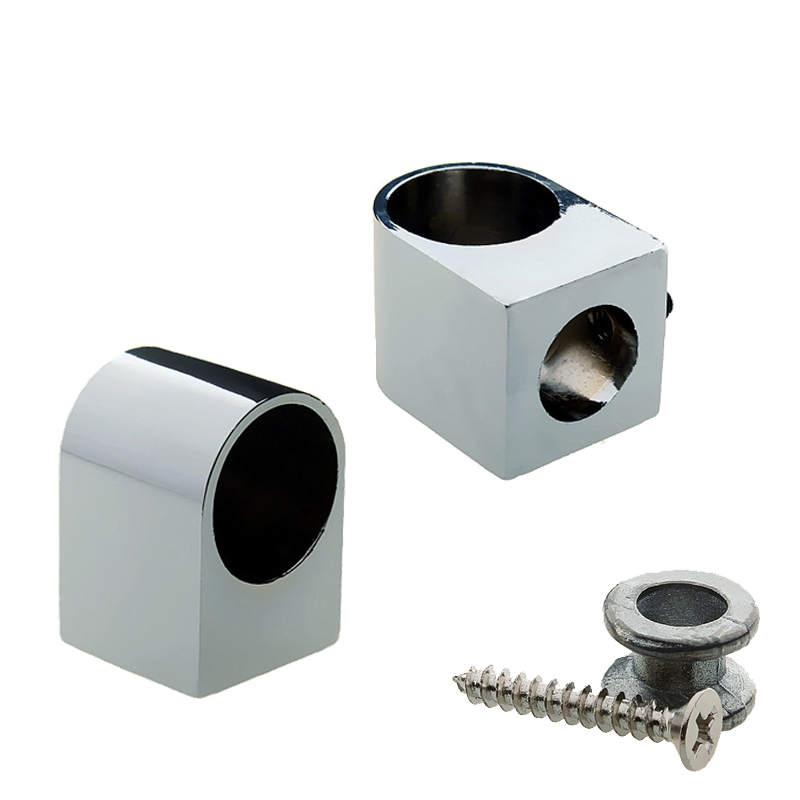 锌合金不锈钢圆管挂衣杆衣柜配件浴帘杆固定法兰杆毛巾支架底座