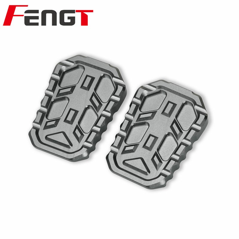 适用QJ闪300S 改装前加大脚踏板 前置加宽脚踩板 边撑垫加大座