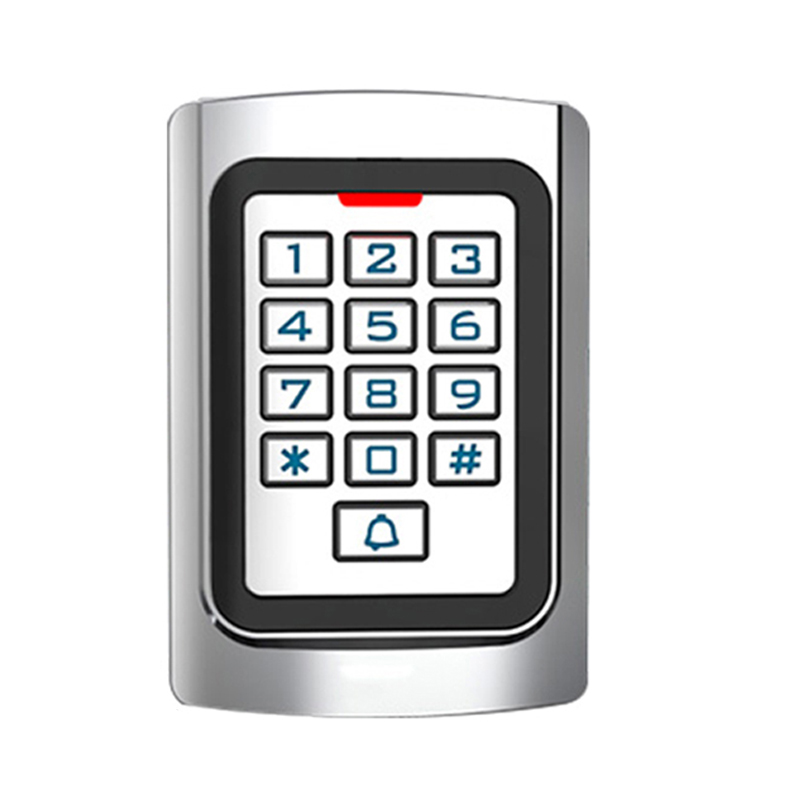 IDIC卡刷卡密码金属室外防水防雨门禁一体机WG2读头IP8防水门禁