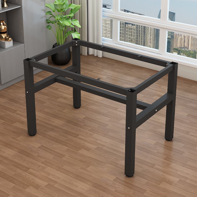 腿桌脚支架铁艺餐桌长条板凳电脑桌茶几底座架子定制岩板桌架