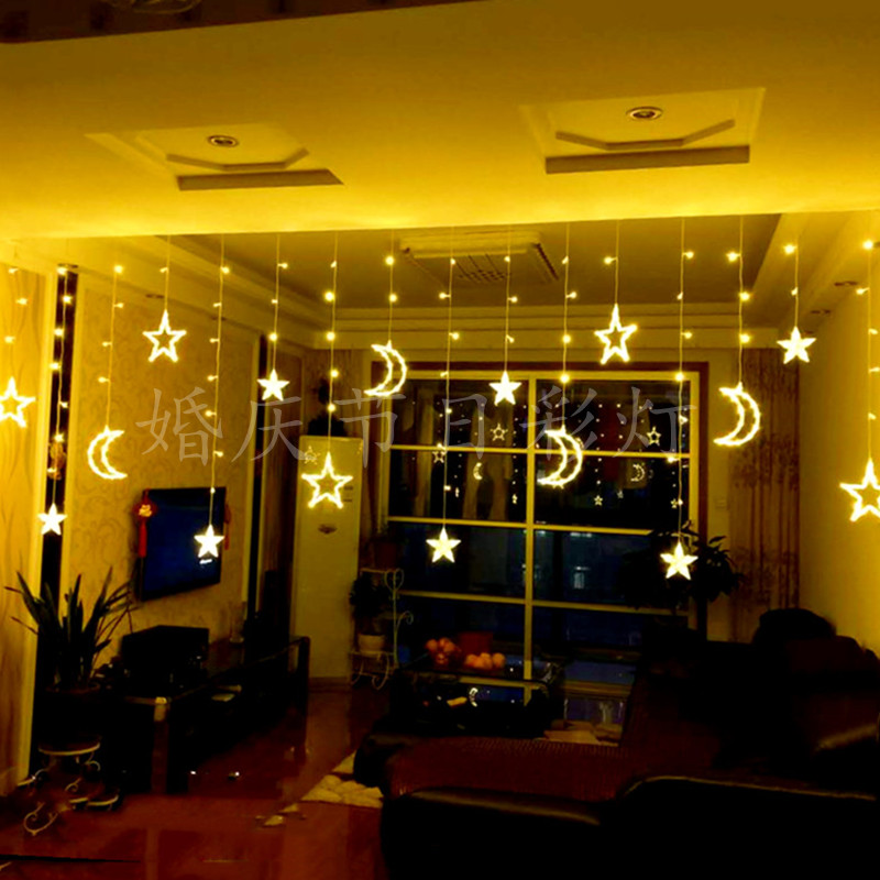 led星星灯彩灯闪灯串灯满天星卧室窗帘灯宿舍小彩灯装饰灯串房间