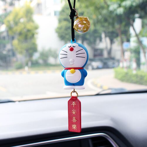 卡通汽车挂件可爱公仔挂饰车内后视镜平安符装饰用品创意车挂吊饰