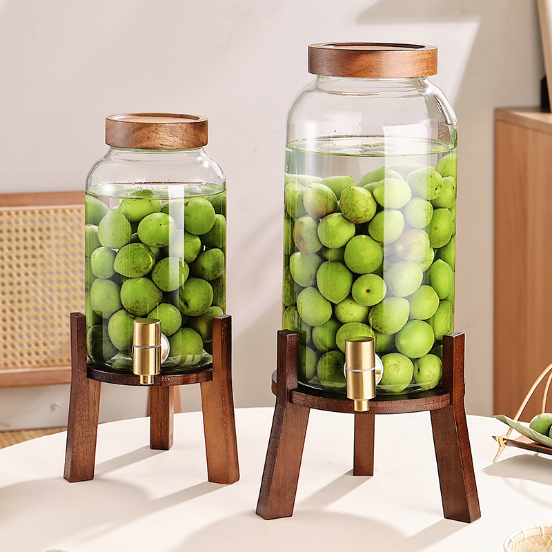 带龙头家用青梅泡酒瓶玻璃密封罐杨梅泡酒酿酒瓶空瓶酒坛