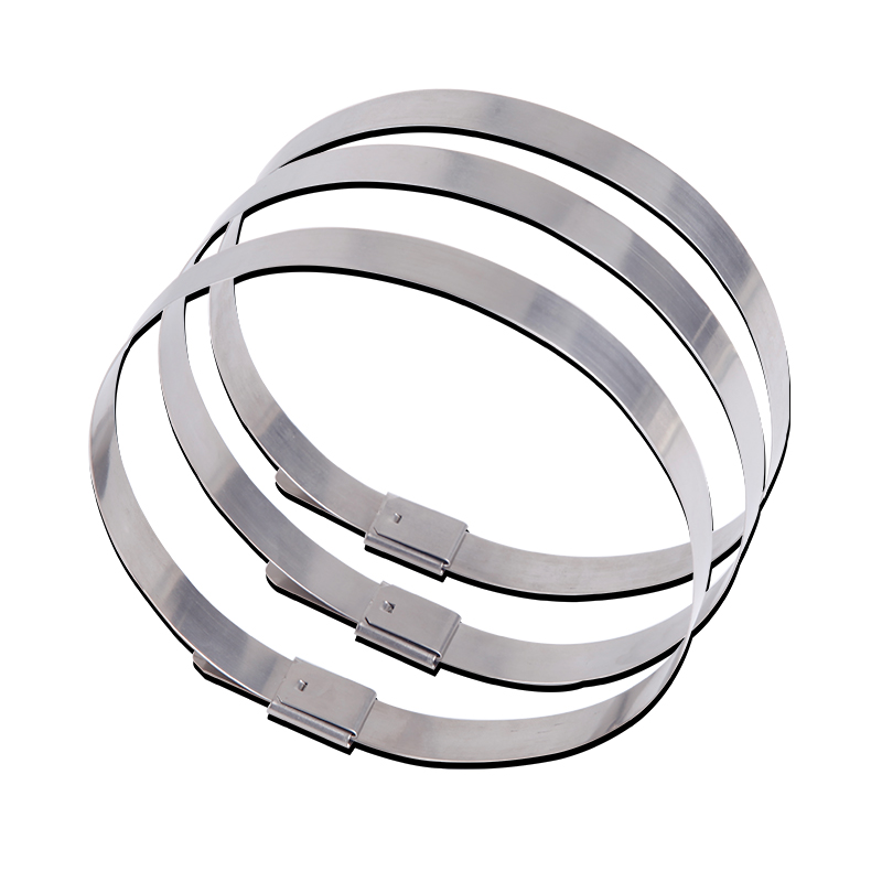 不锈钢扎带固定器 201材质.*200mm钢带拉紧器扎丝卡扣抱箍金属