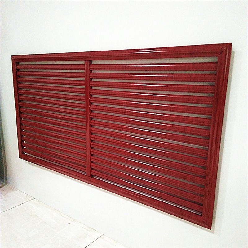 铝合金暖气罩地暖罩家用装饰木质老式铁艺仿古百叶防尘通风口