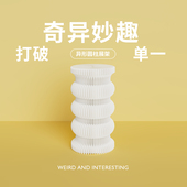 折学家展架展示架圆柱展台展会商用门店橱窗展示创意货架落地置物