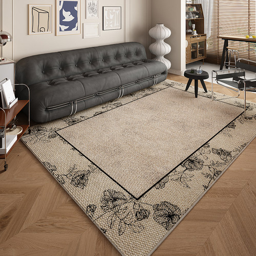 复古意式极简高级感地毯客厅家用2022新款沙发茶几床边毯卧室地垫