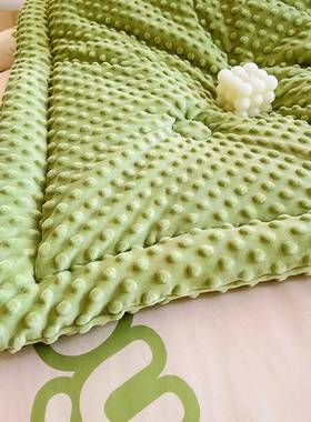 A类织棉豆豆被被芯可水洗被子午休直被亲肤盖接针被保暖QOF家用床