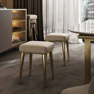 可叠放餐凳子家用备方用凳子A176轻奢凳板凳桌椅子现代简餐椅约小