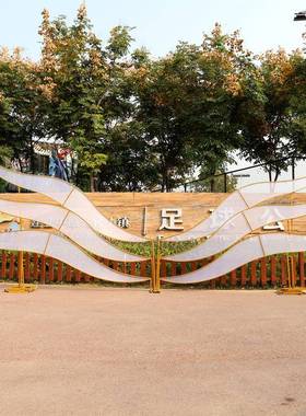 新款婚礼铁艺阳道背具发38039光景光板婚庆舞台摆件迎宾屏区天使