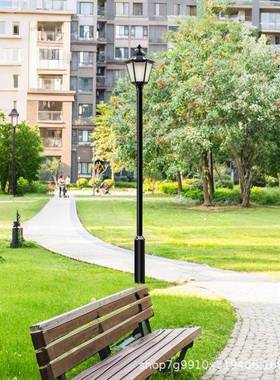 LED灯3米3.5米户外庭院灯亮防水超335米4米室外别墅小区.米花园路