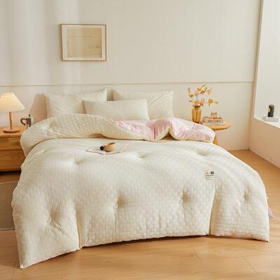 A类母婴级原大豆棉被被芯加冬被春秋被子母被JJYH-869夏被学厚生