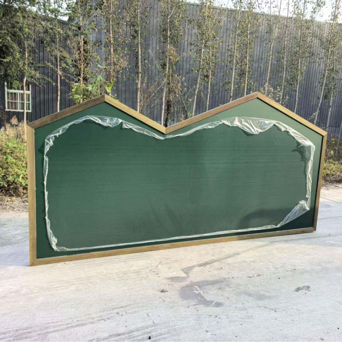 异用性428黑墙磁性木边框板具画板家超市玩吧台广告学校教师黑板