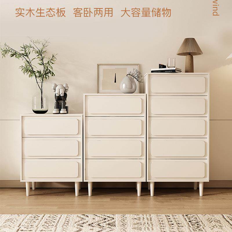 奶室油风五斗尾伊阳-DG0柜卧斗收纳柜柜客厅实木储物柜床抽屉柜法