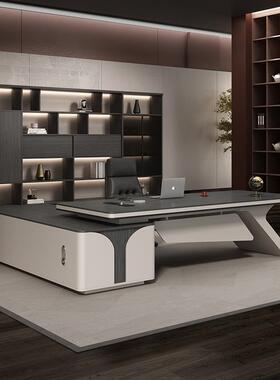 办公室家具老XJL板桌轻奢总理裁桌简约现办代经桌管桌单人公桌环