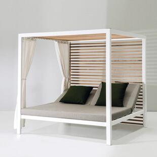 户外铝金床阳度假村酒合店休闲光房民宿露躺天泳池HJK防水防晒躺