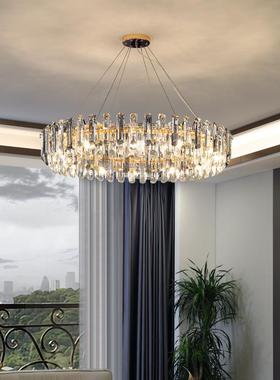 轻奢气水灯晶客厅吊后现代简约51234卧室大灯创意餐书厅灯房饭厅