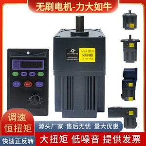 直流无刷可调速电动机220V小型永磁变速齿轮减速微型马达大扭矩