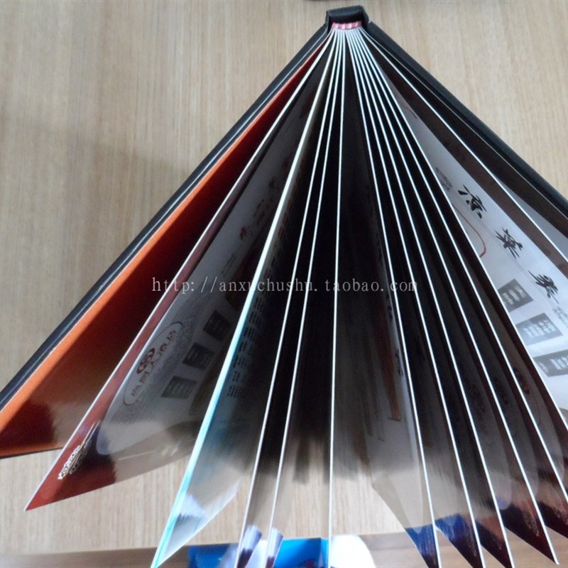 菜谱设计印刷 制作定制活 页价目表菜单高档 蝴蝶精装