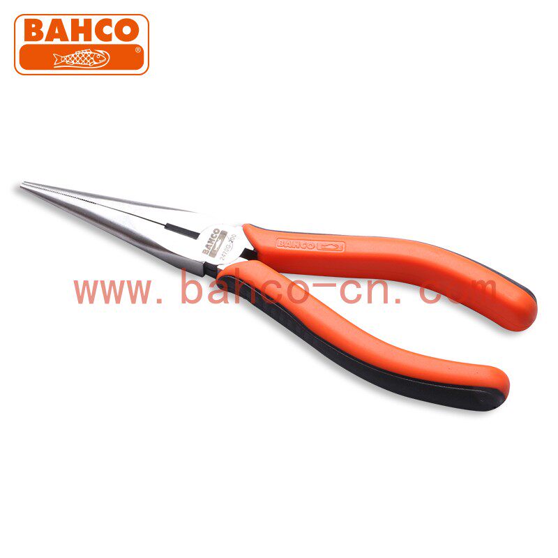 瑞典百固BAHCO工业级多功能万用尖嘴钳钢丝钳尖头电工夹钳6/8寸