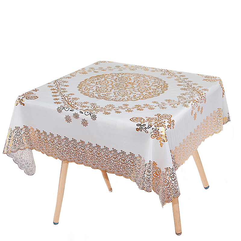 正方形桌布防水防油免洗麻将桌八仙桌四方桌小饭桌垫塑料餐布台布