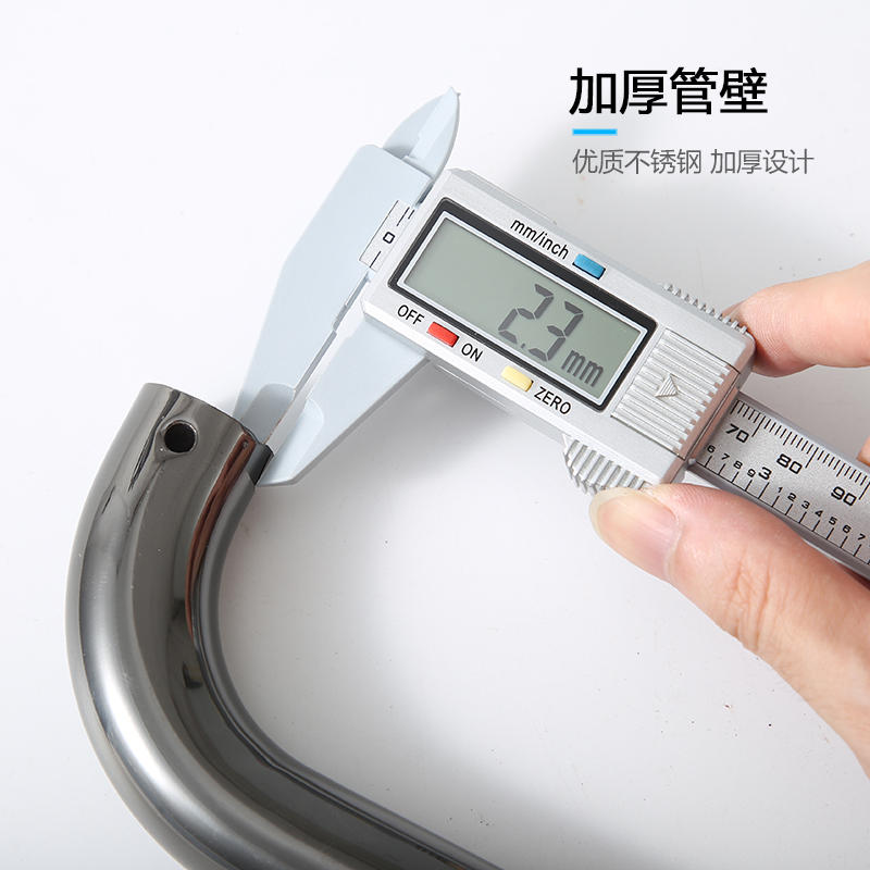 玻璃门拉手不锈钢大门把手加厚圆管玻璃门配件木门扶手O型275