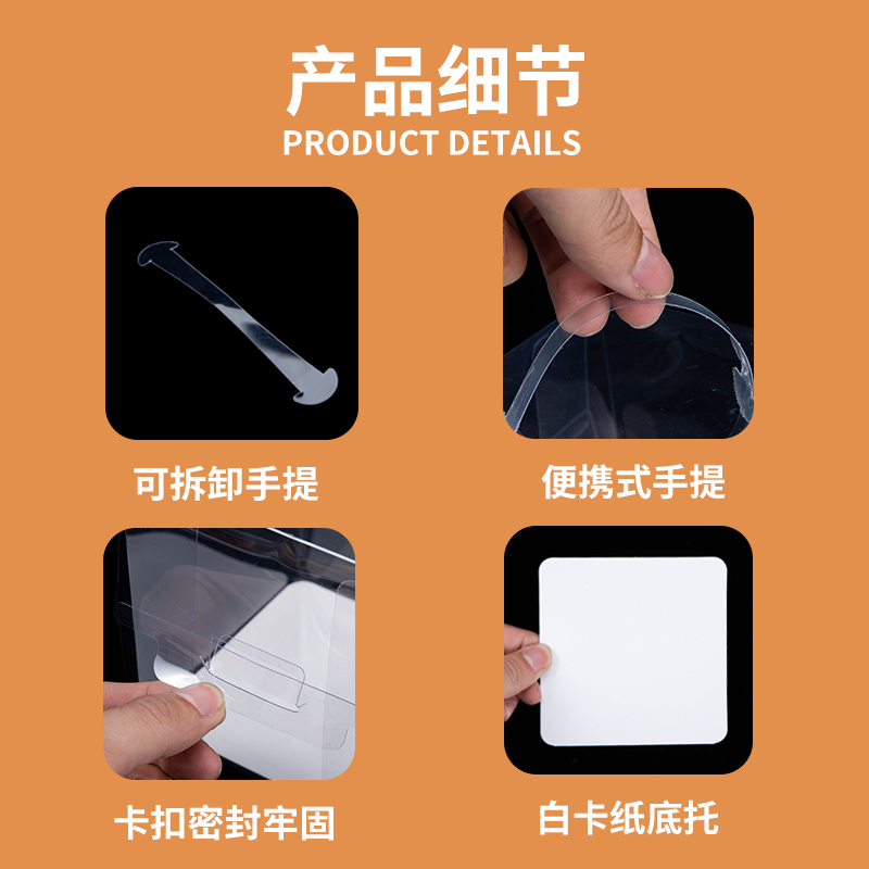 四寸小寸手提蛋糕盒爆浆2/3//5五寸加高蛋糕包装覆膜盒子