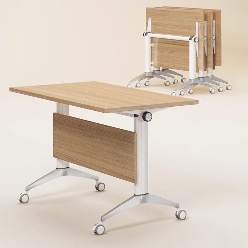 柜派会议桌折叠培训桌可移动学校课桌椅条桌带轮子活动培训可拼接